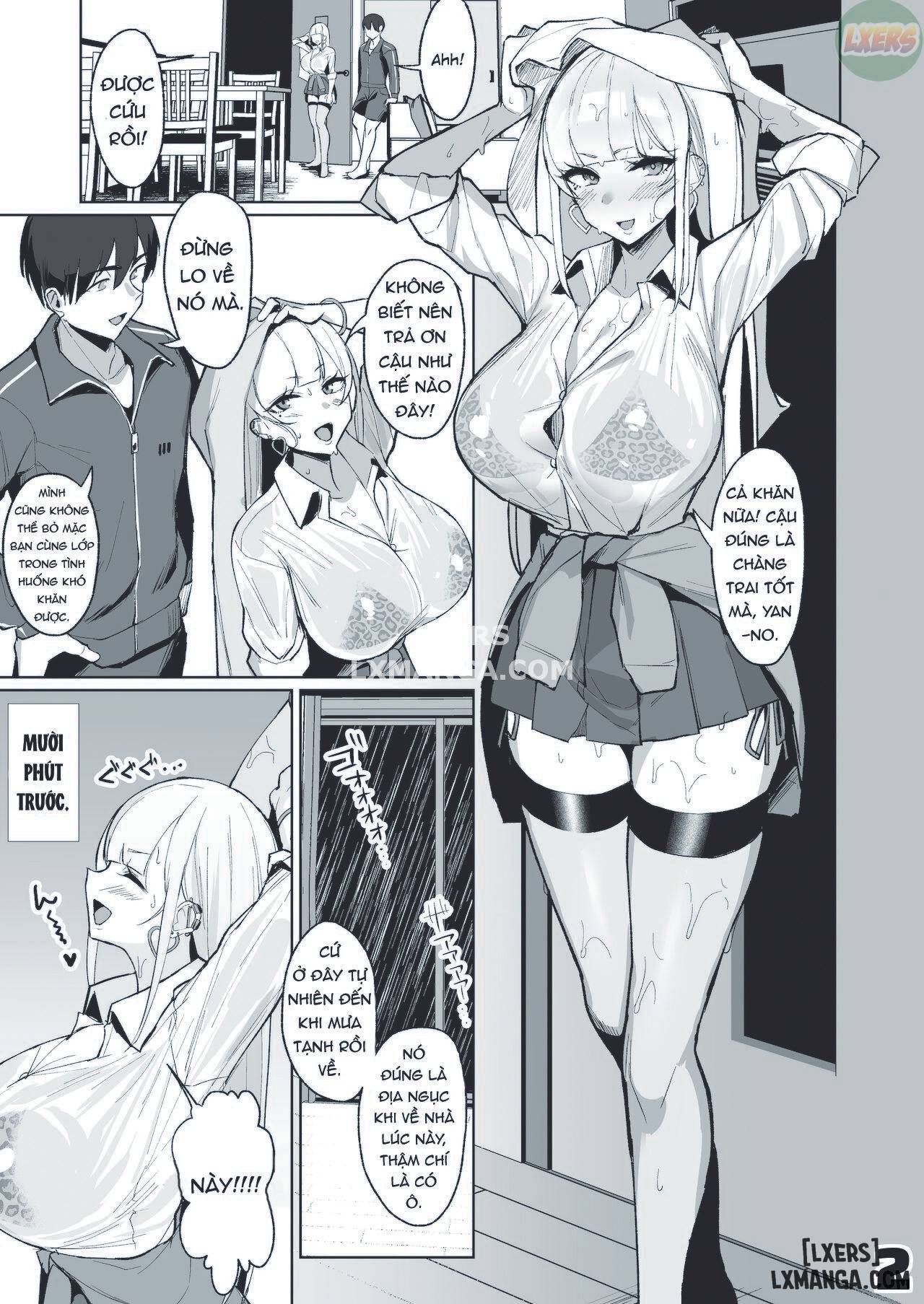 Waiting Out The Rain Balls Deep In A Sexy High School Gyaru - Page 1